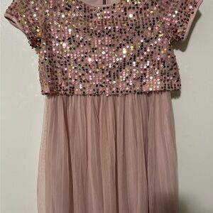 Wonder Nation Pink Sequin Dress